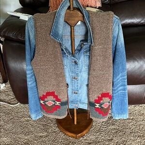 Western knit vest